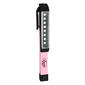 Nebo Lucy Luz 8 LED con luz de trabajo Rosa clip magnético: Amazon ...