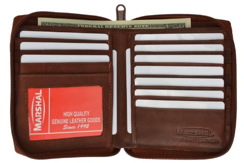 100% Genuine Leather Bi-fold Mens Wallet BD #702CF