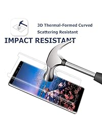 [2-Pack] Galaxy Note 8 Screen Protector,Cafetec Tempered Glass Screen Protector HD Clear Film Anti-Bubble 3D Touch Screen Protector Compatible with Samsung Galaxy Note 8