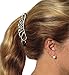 Banana Clip - Rhinestone Hair Accessory, Locking Clasp