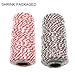 Cualfec 2 Roll Christmas Twine Cotton Strings for Baking, Christmas Gift Wrapping, Ornaments Hanging, DIY Banner / Signs at Home and Crafts Making - 656 feet / 200 m Totally