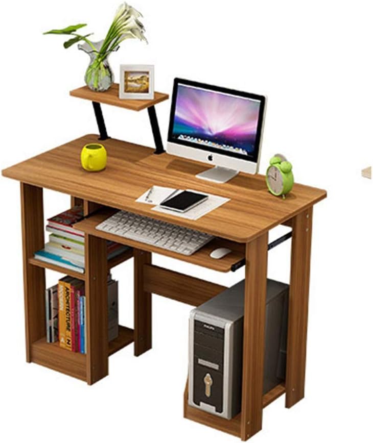 Amazon Com Dhuyun Study Table Space Saving Computer Desk With 2
