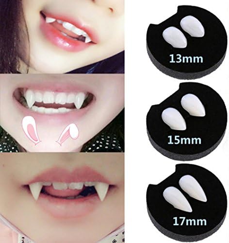 3 Pairs Halloween Party Cosplay Costume Prop Decoration Vampire