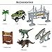 Dinosaur Train Set, Electric Cars Toy Set for Kids , 142 Piece Slot Car Race Dinosaur Tracks Set, Flexible Tracks Playset, 3 4 5 6 7 8 Year Old Boy Toys,Gift for Toddler, Kids