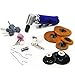 XtremepowerUS 23-Pieces Angle Head Air Die Grinder Polishing Debarring Surface Sanding Kit 1/4