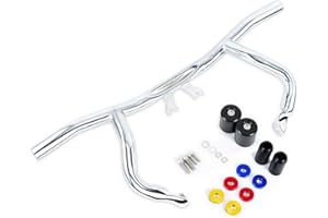 M MAINTENANSE Engine Guard Flat-Out Bar for Harley-Davidson Touring Street Glide Road Glide Road King Electra/Ultra Models (2014-2025) (Chrome)