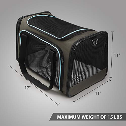 XZONE PET Dogs Carrier Cats Carrier Airline Approved Pet Carriers,Soft Sided Collapsible Pet