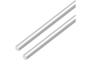 VictorsHome Aluminum Rods 12mm x 300mm Round Solid Shaft Lathe Bar Stock for DIY Crafts RC Aircraft Model Car 2pcs