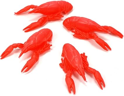 Amazon Com 12 1 Dozen Crawfish Lobster Plastic Red Seafood Boil