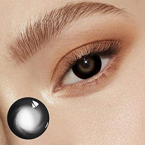 Amazon 2個 ペアカラーコンタクトレンズアイカラーレンズ0 800ソフトマンスリーマルチカラー美しい瞳孔パーティーギフトガールデコレーション14 5mm Pwr 2 50 H01 Jkr ソフトコンタクトレンズ