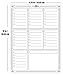 Refrigerator Magnetic Weekly Planner Calendar Whiteboard 16 x 11.75