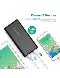 RAVPower 20000mAh Cargador Portátil, Negro