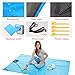 Topnuna Beach Blanket with 6 Sand Packets - Nylon Waterproof Fast Drying Lightweight Outdoor Blanket - Multipurpose for Beach Picnic Outdoor and Travel Mat with Carry Bag & Metal Pegs by
