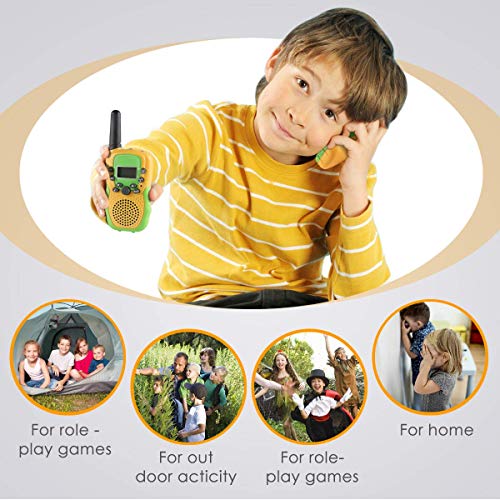 Walkie Talkies for Kids, Cakie 22 Channel FRS/GMRS 2 Way Radio (up to 3.7 Miles) UHF Hand-held Toys for Boys and Girls Age 3 4 5 6 7 8 9