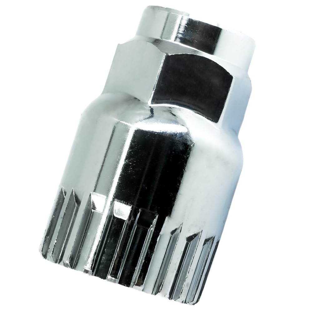 ciciment 20 Teeth Bicycle Bottom Bracket Remover Tool Bike Freewheel Lockring Remover Bicycle Repair Tool Cycling Removal Repair Tool