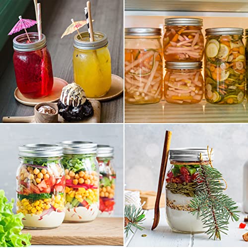 uniplay 24pcs Canning Lids Regular Mouth, Ball Jar Lids Leak Proof Secure Canning Jar Lids, use for Round Bottle, Canning Jar Caps, Mason Jars Lids, Food Storage, DIY Home Decoration(70mm)