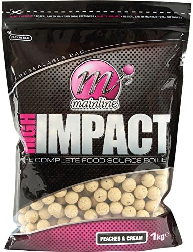 Mainline New Carp Fishing High Impact Spicy Crab Boilies 15MM.