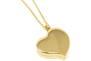 PILL THING Amour Heart Pill Necklace - Polished Heart Locket with Strong Magnetic Closure - Medication Necklace - Keep Your Medication Securely with You at All Times - 26 Inch Chain