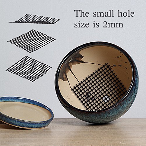 Aboat 100 Pack 2 x 2 Inch Rigid Polyethylene Garden's Drainage Mesh Hole Screens