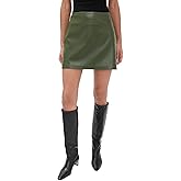LE BOP Women's Bianca Faux Leather Miniskirt