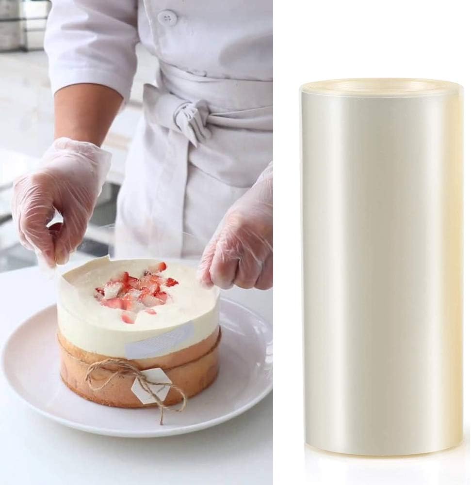 Cuisine Et Maison Patisserie Collier A Gateau Rouleaux Rubans Transparents Gateaux Rouleau Ruban Bord En Film Cercle De Patisserie Transparent Feuille Pour Mousse Chocolat Decoration De Gateaux 3 Pack Loclic Com