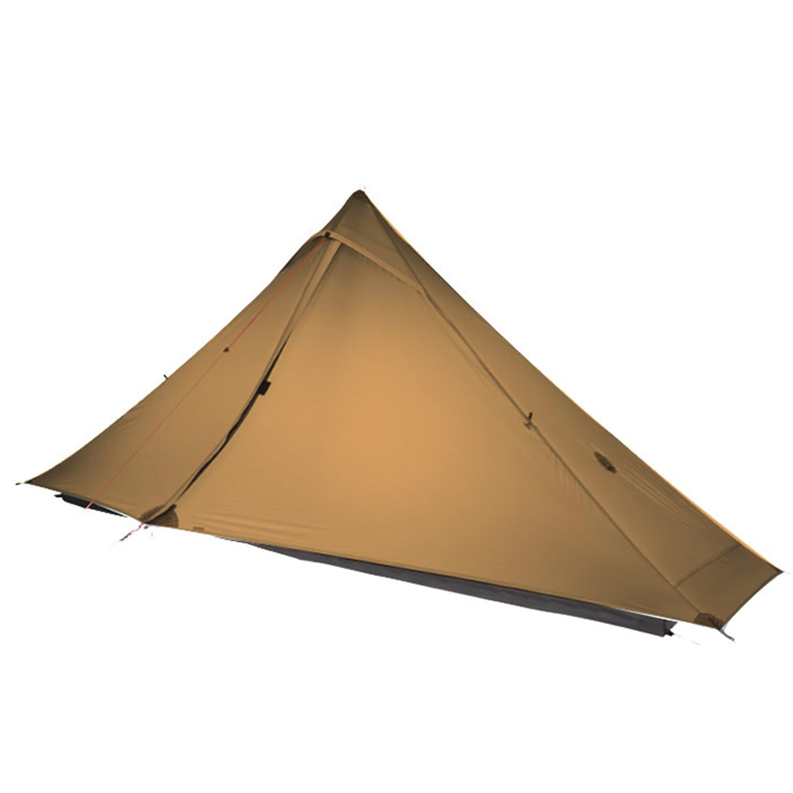 Telomat 3FULGEAR Lanshan1 Pro Outdoor Ultralight Camping Tent for 1 Person 3/4 Season Professional 20D Nylon Double Sided Silicone Tent, Camping, Trekking, Kayaking, Climbing, Hiking (Khaki 3 season)