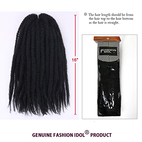 Fashion Idol 1 Pack 16 Synthetic Afro Twist Braid Hair Natural