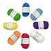 Acrylic Yarns – DK Yarn for Crochet and Knitting – 2 Crochet Hooks, 2 Plastic Needles, 4 Stich Markers, 7 Ebooks with Yarn Patterns Included – Perfect Craft Yarn | by Mira Handcrafts (Pack of 8)