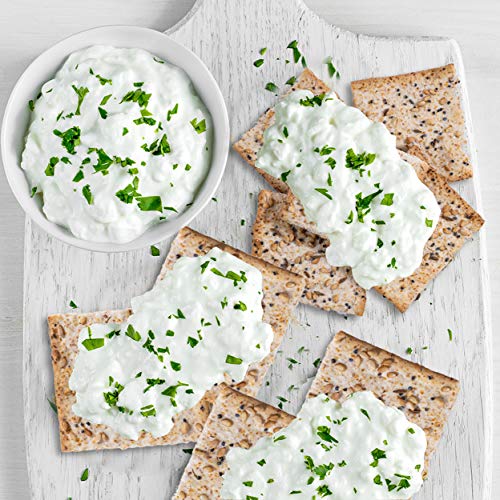 Flatbread Cracker-5.29 Oz Box- Fiber and Protein Rich, Vegetarian, Low Carb, Healthy Scandinavian/ Norwegian Style Crispbread- Slimming Daily Snack, Kosher- Made in the USA