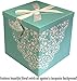 Gift Box 12x12x12 Cassandra Pop up in Seconds comes with Decorative Ribbon mounted on the lid A Gift Tag and Tissue Paper - No Glue or Tape Required