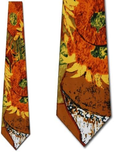 Sunflowers ties Vincent van Gogh neckties art by Three Rooker