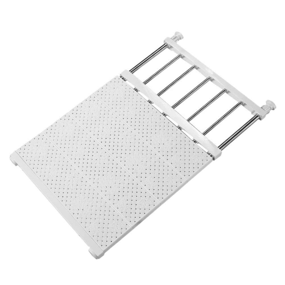 Extendable Cupboard Closet Shelf Adjustable Storage Rack Separator, Wardrobe Divider Punch-free Tension Shelf Separator, DIY Kitchen Bathroom Under Sink Organizer - Expandable Shelves