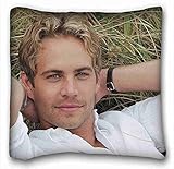 Soft Pillow Case Cover ( Paul Walker ) Popular 20x30 inch One Side Pizza Rectangle Pillowcase suitable for Twin-bed