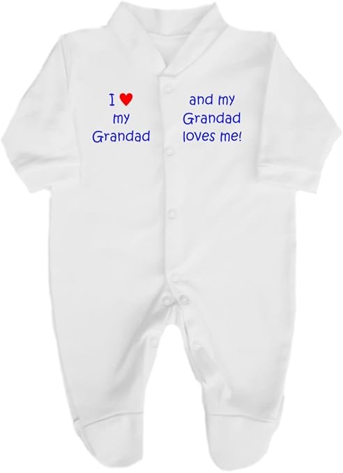 i love my grandad sleepsuit