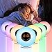 Sunrise Alarm Clock Wake Up Light FM Radio Clock Night Light for Heavy Sleepers & Kids - 7 Adjustable Colors - Sunrise and Sunset Simulation with Touch Control