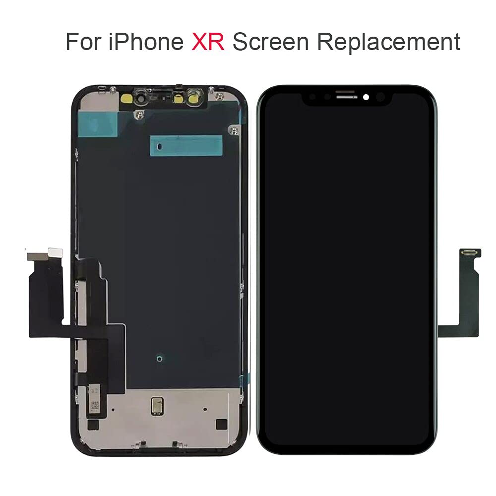 for iPhone XR Screen Replacement 6.1 inch,LCD Display Touch Screen Digitizer Assembly with Repair Tools, Compatible with Model A1984, A2105, A2106, A2108