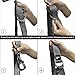 REEHUT Yoga Strap 8ft with Ebook - Durable Polyester Cotton Exercise Straps w/Adjustable D-Ring Buckle for Stretching, General Fitness, Flexibility and Physical Therapy Grey