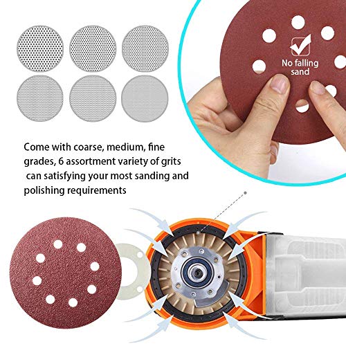 5 Sanding+5+Inch+8+Hole+Assorted+Sandpaper%25EF%25BC%258870