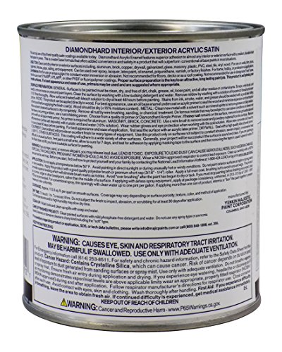 Majic Paints 8-9406-2 Diamond Hard Interior/Exterior Satin Paint, RePurpose your Furniture, Cabinets, Glass, Metal, Tile, Wood and More, Sangria Red, 1-Quart