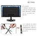 Mutiwin Bias Lighting for TV with Color - Medium (78 in.) - USB-Powered RGB LED Strip with Remote Control, 16 Colors, Dimmer - Adhesive Light Rope for HDTV, Desktop Monitors