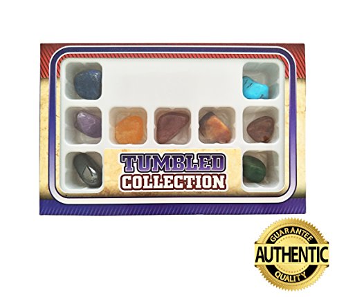 Chakra Stones Collection Set of 12, Tumbled and Well Polished Healing Crystals / Gemstones