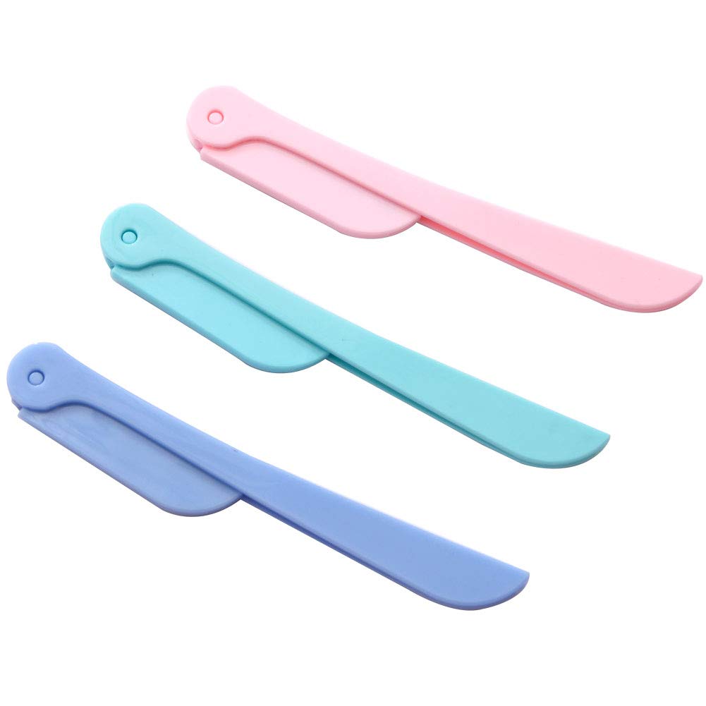 Mea Tira Practical Eyebrow, Facial Hair, Lip, Nose Hair Removal Razor, Eyebrow Shaping Device, Unisex-pack Of 6 PCS,(Style Smooth): Beauty