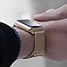 BRG for Apple Watch Band 38mm, Stainless Steel Mesh Milanese Loop with Adjustable Magnetic Closure Replacement iWatch Band for Apple Watch Series 3 2 1 (38mm Gold)