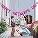 BESTOYARD Happy Mother's Day Banner Best Mom Ever Decorations Mother's Birthday Party Photo Backdrop Prop