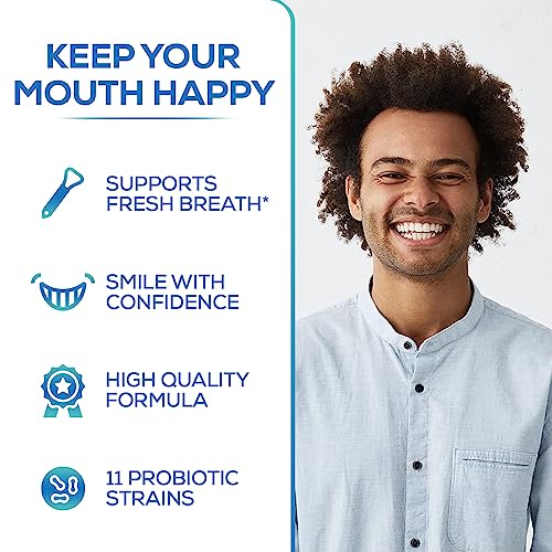 Oral Probiotics & Tongue Scraper for Bad Breath Support, Oral Health