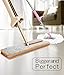 DLFE Double Sided Microfiber Flat Mop, 360 Degrees Self-wringing Flipping Wet & Dry Mop, Size 15