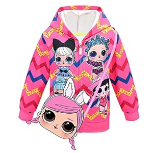 ALAMing LOL verrassende mode voor meisjes, bedrukte jas voor in de herfst en winter met capuchon, winterjas, jas voor…