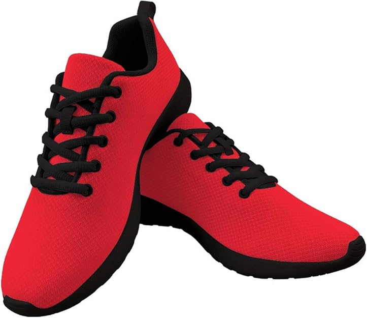 red walking shoes womens