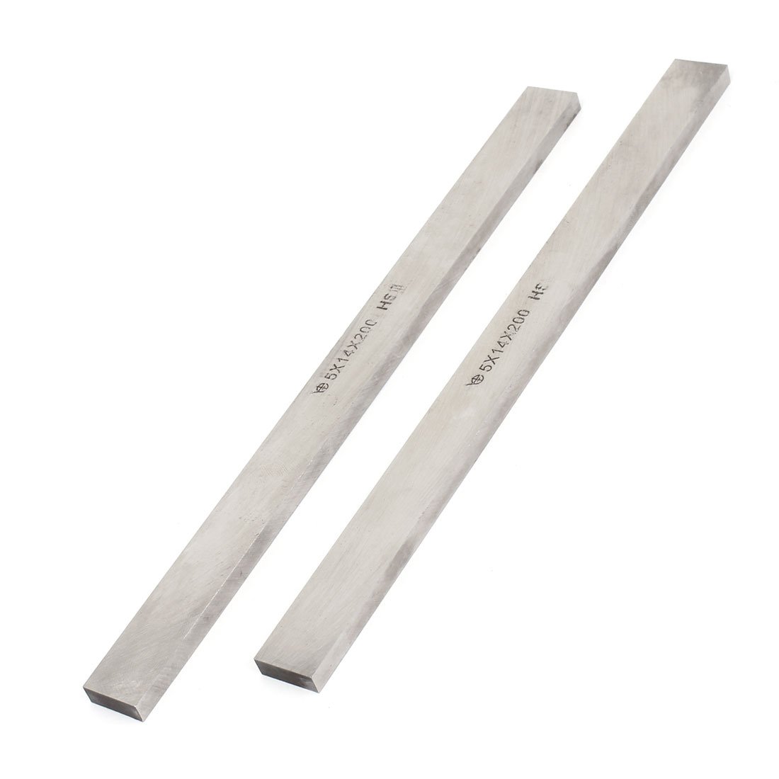 Sourcingmap High Speed Steel HSS Bit Lathe Milling Cutter Tool 5mmx14mmx200mm 2Pcs