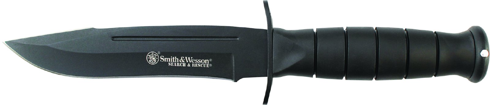 Smith-Wesson-CKSUR1-105in-Stainless-Steel-Fixed-Blade-Knife-with-6in-Clip-Point-Blade-and-Rubberized-Aluminum-Handle-for-Outdoor-Tactical-Survival-and-EDC